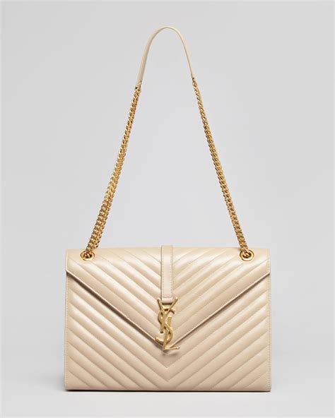 ysl chain shoulder bag|ysl shoulder bag beige.